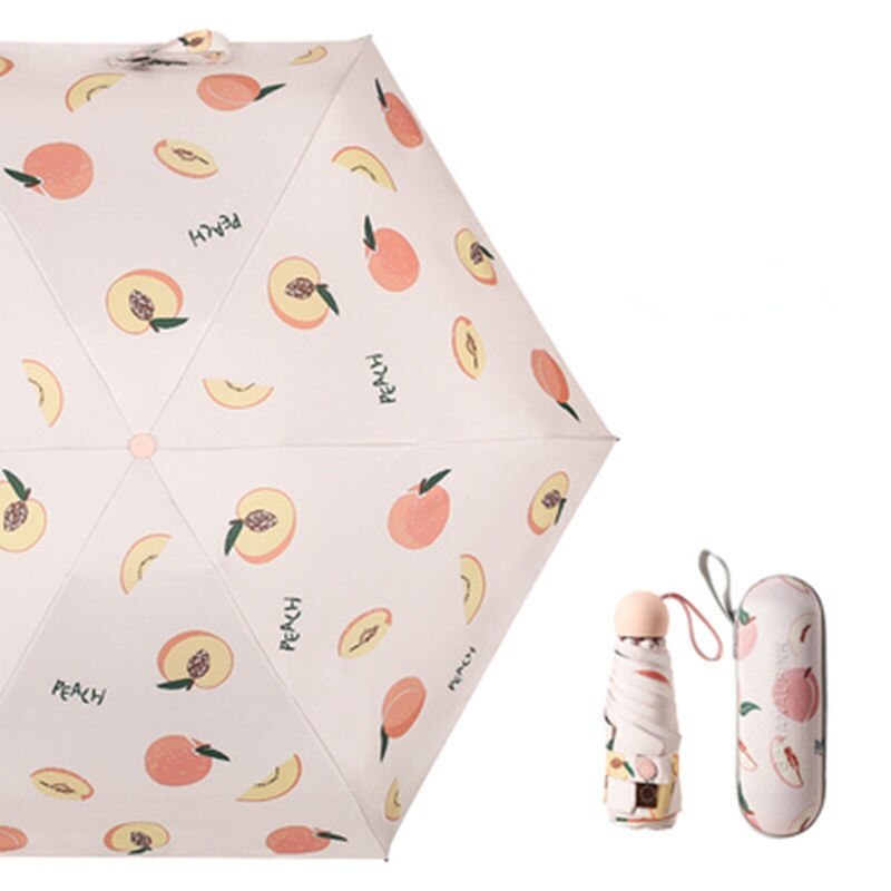 Petit parasol Portable couleur bonbon, 50% de réduction, Protection solaire pour femmes, Protection contre la pluie et le soleil, double usage: Rose