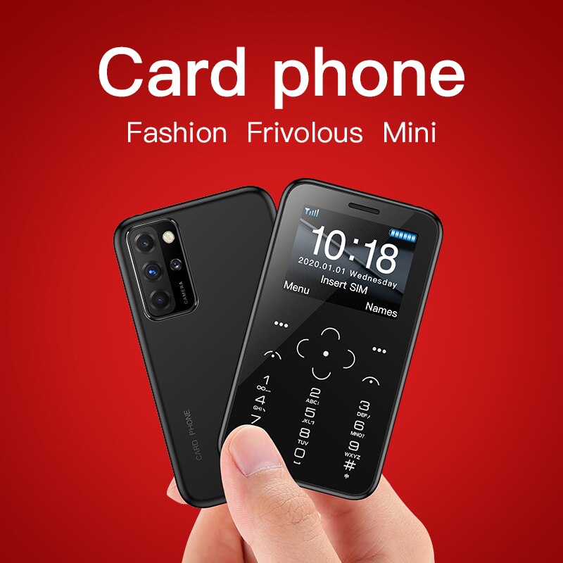 Original SOYES S10P Mini Card Phone 2G GSM 400mAh 1.54'' MTK6261M Cellphone Ultra-Thin Children Small Siz Phones