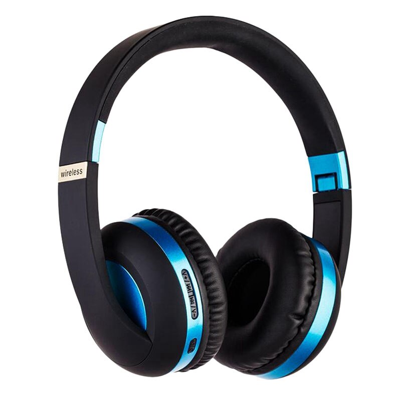 EK-MH4 Headphone, Bluetooth 5.0, Wireless Hifi Fidelity Sound Foldable Sports Headphones: Blue