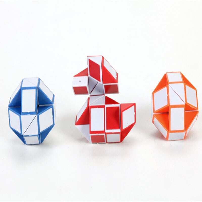 Giocattoli di decompressione del righello del serpente magico 3D cubo Antistress Twist Snake giocattoli educativi trasformabili di Puzzle per bambini autismo facilità