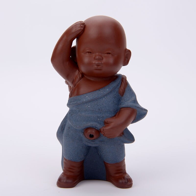 Zisha Tee Sieb Pinkeln Wenig Mönch Dekoration Kreative Pisse Art Puppe sprühen Keramik Charakter Handwerk Tee Filter Zubehör: M Größe A