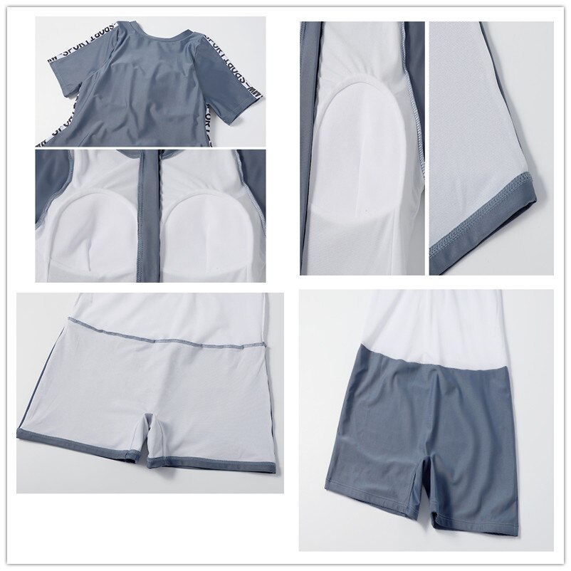 Nyeste kvinder sports badedragt plus størrelse svømme nederdel sommer strand wear 5xl solid badedragt polstret sport badetøj