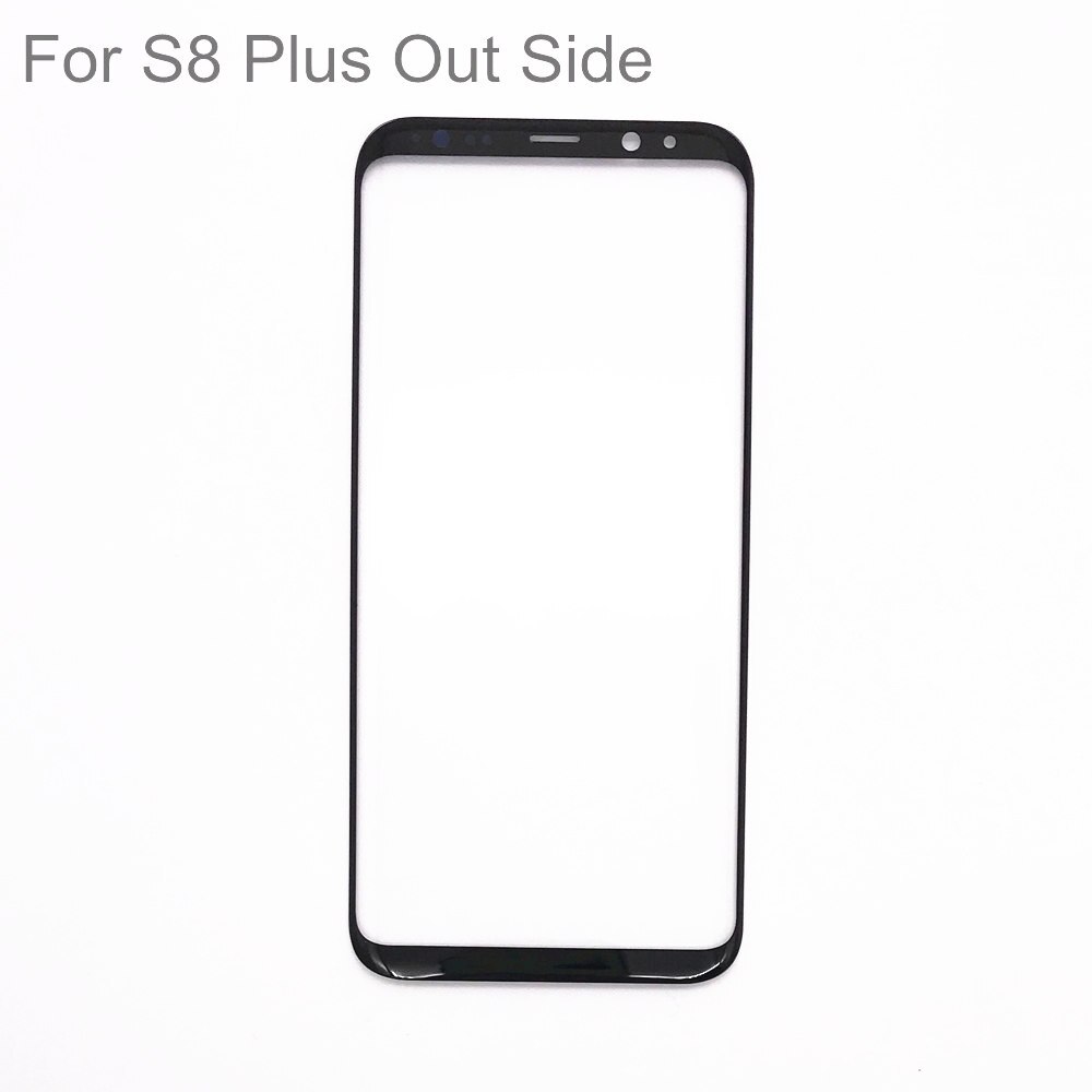 Lcd frontglaspanel för samsung galaxy  s8 s9 plus display extern pekskärm yttre linsbyte självhäftande pad verktyg