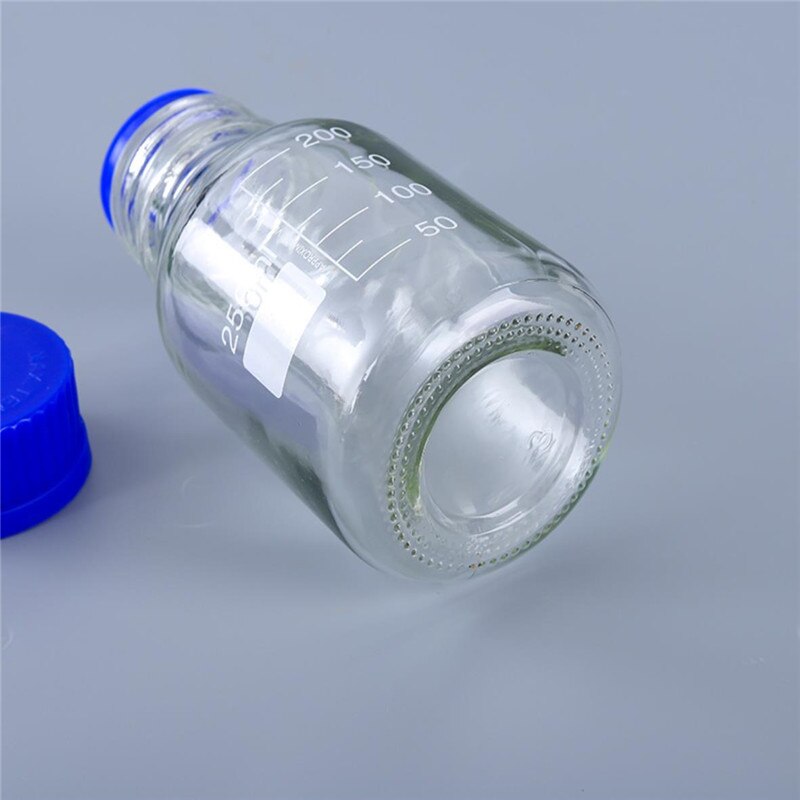 1Piece/lot Chemistry use Reagent bottle Laboratory Sample Bottle Sealed Bottle with blue screw cap Glass 100ml to 1000ml