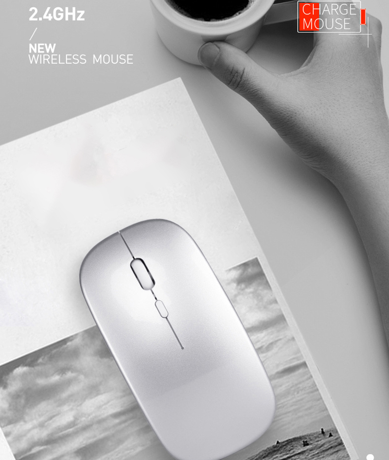 Bluetooth-funkmaus rgb, wiederaufladbar, leise 1600 2.4g , ergonomische gaming-maus für computer, laptop, pc, macbook