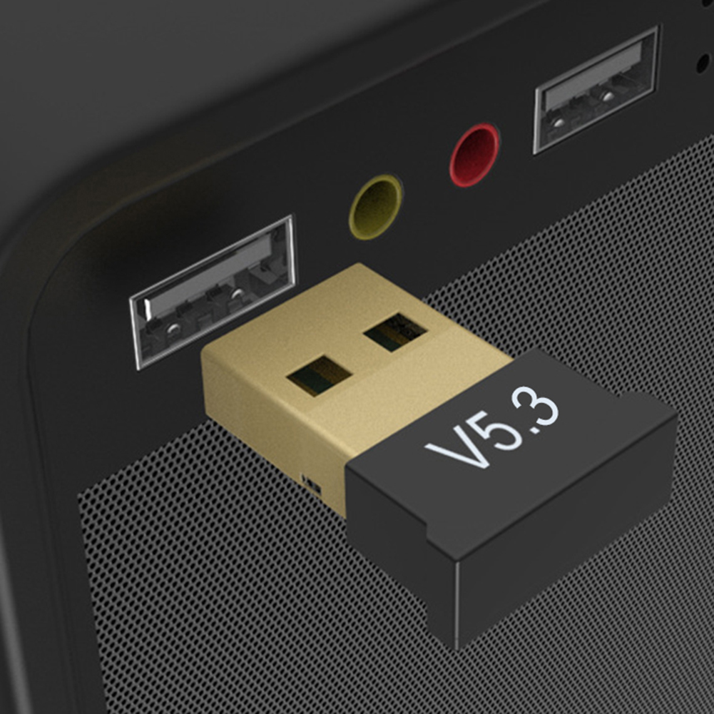 USB Bluetooth-Compatible 5.3/5.1 Adapter Support Windows 11/10/8.1 Music Receiver Adapter for Computer PC Laptop Earphone