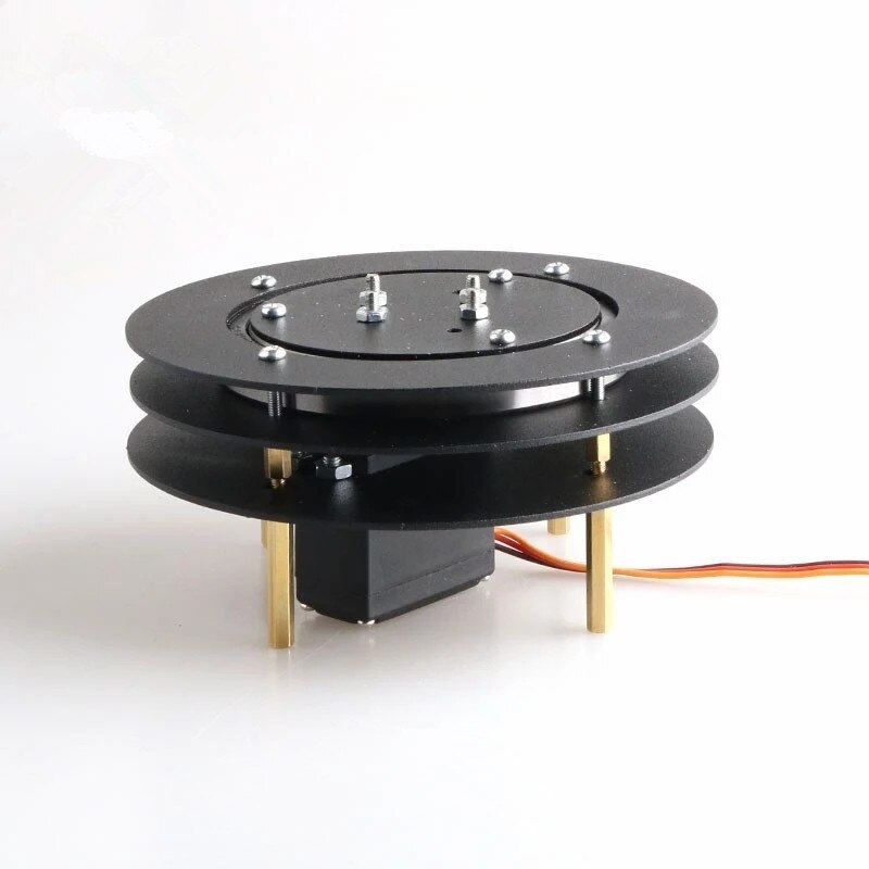 2 DOF Robot Arm Steering Gear Disc Robotic Manipulator Servo Turntable Base Frame Robotic Arm Base Toy