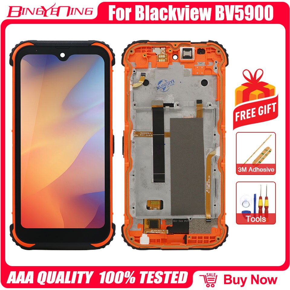 Custodia Portafoglio In Pelle PU Con Supporto Per Blackview BV5900 (5.7 Pollici) – Cover Con Slot Per Schede E Chiusura Magnetica, Colore Nero/Funzione - 3