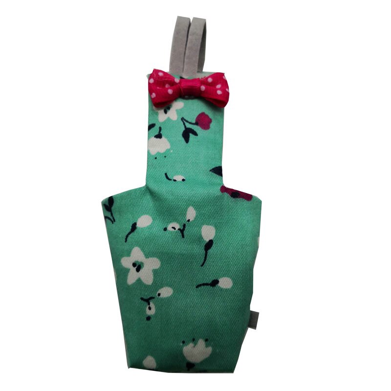 Pañales coloridos con pajarita para loros, ropa impermeable, Bonito traje de vuelo con Floral de palomas y frutas, mascota pequeña mediana: Diamond green / M