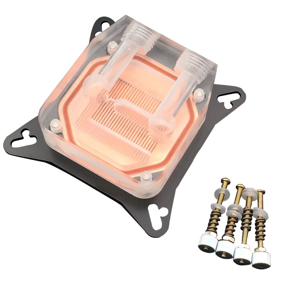 GPU Water Block Cooling Double Channel of Copper Column Video Graphics Card Water Cooler Radiator 0.4mm For AMD W40