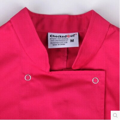 Restaurant Chef uniform Jackets Woman cook Uniform Short Sleeve Kitchen Work Wear
