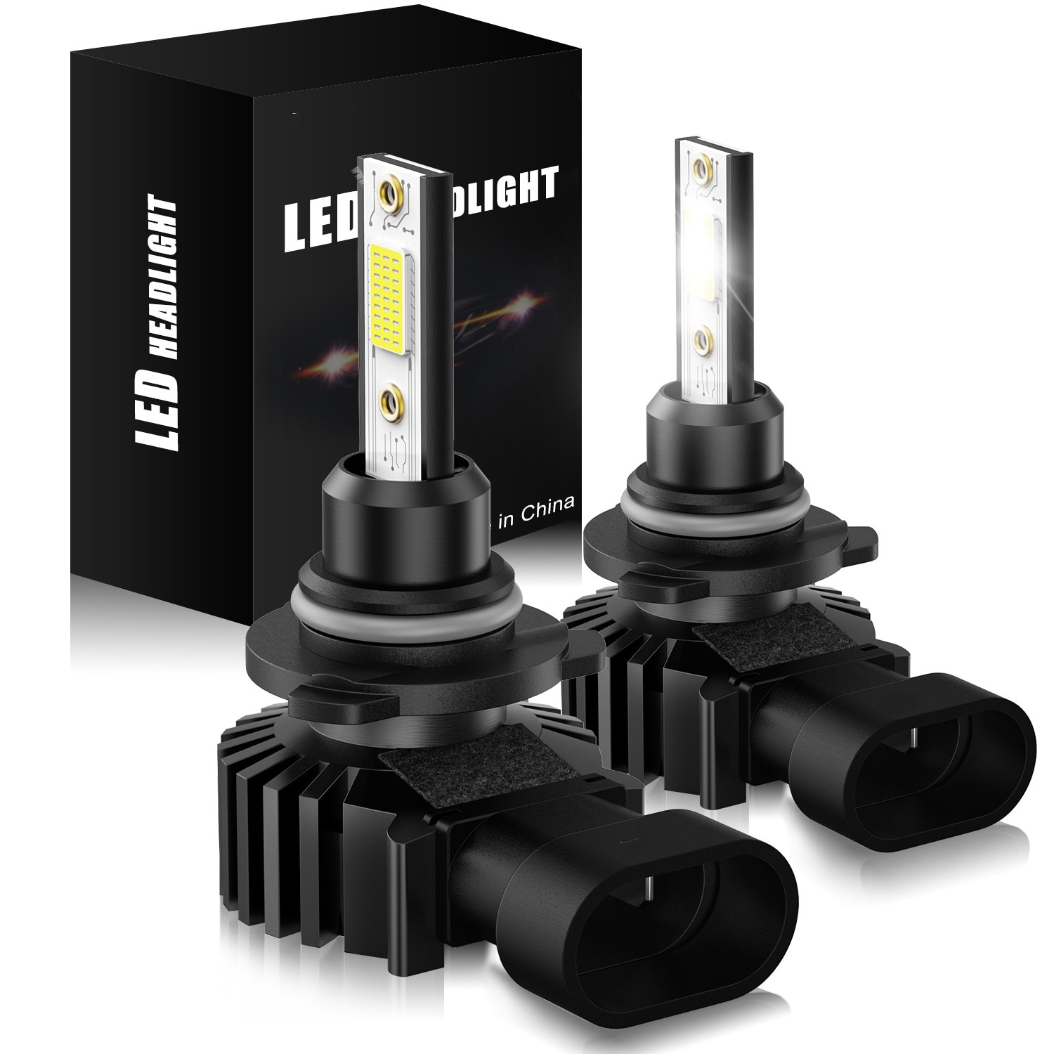 2 stk  h7 led  h4 canbus mini størrelse led pære  h1 h8 h9 h11 9005 hb3 9006 h10 no radiointerferens cob led tågelys bilforlygter