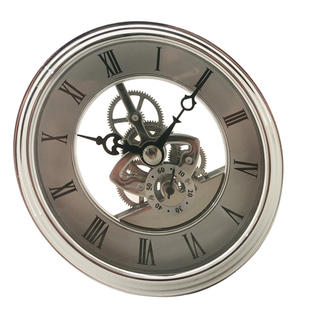 Skeleton Gear Quartz Insert Clock Movement Battery Operated fit 91mm Bezel: B