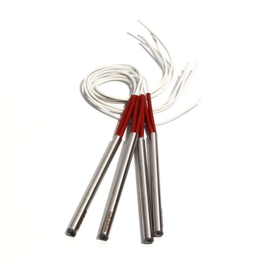 5PCS 10.5mm Diameter 140~160mm Length 304SS Cylindrical Electric Heating Pipe 460W/470W/490W/510W/520W Tubular Single-End Heater