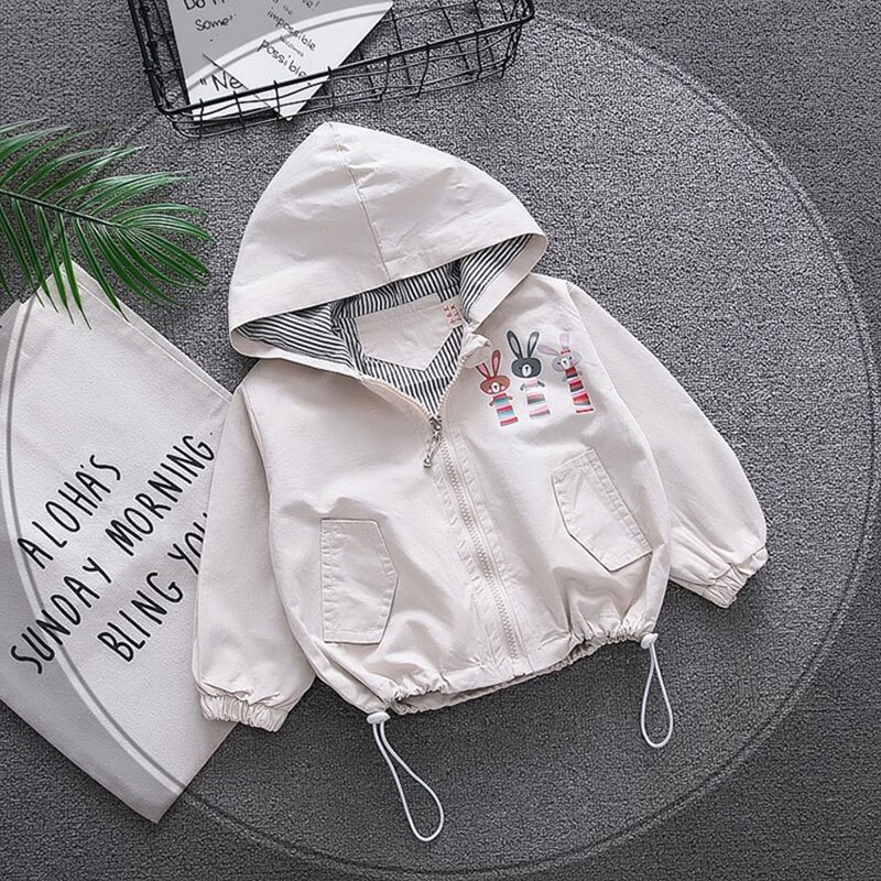 Bebis flickor pojk tyg för nyfödda tjejer höstjacka ytterkläder bebiskläder bebisar pojkar småbarn luva vindjacka kappor jackor