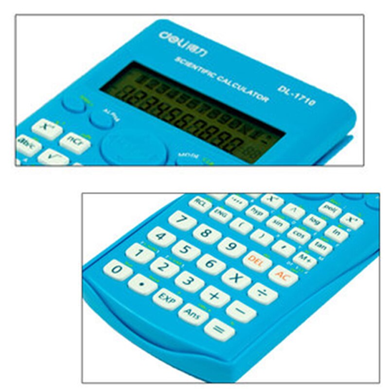 Deli DL-1710A Limited Plastic Battery 12 Office Calculator Scientific Deli With 240 Functions better FX 991ES