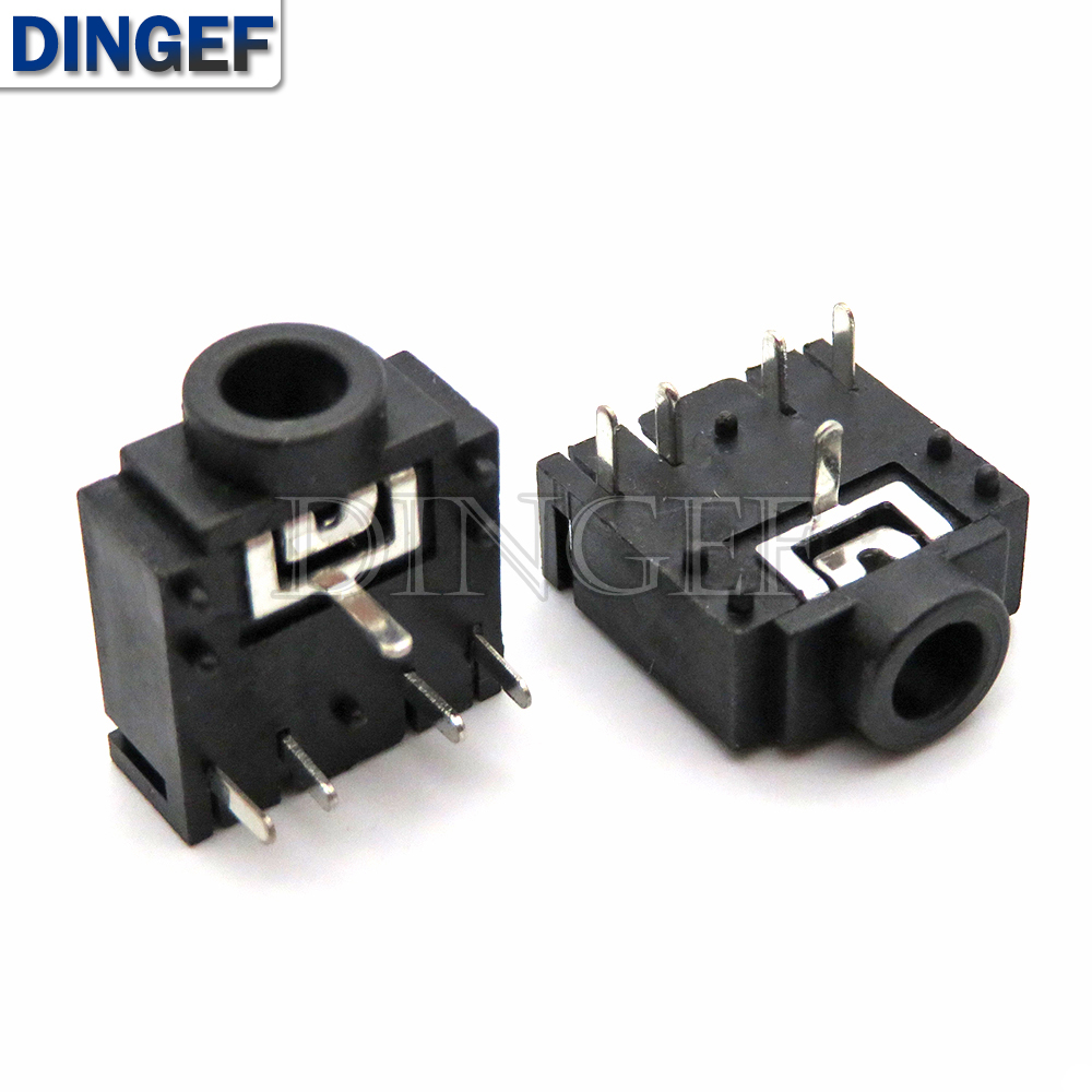 10 Uds 3,5mm 3F07 conector de Audio hembra de doble canal 5 pines DIP conector para auriculares rosa verde azul negro conector para auriculares: Lavanda