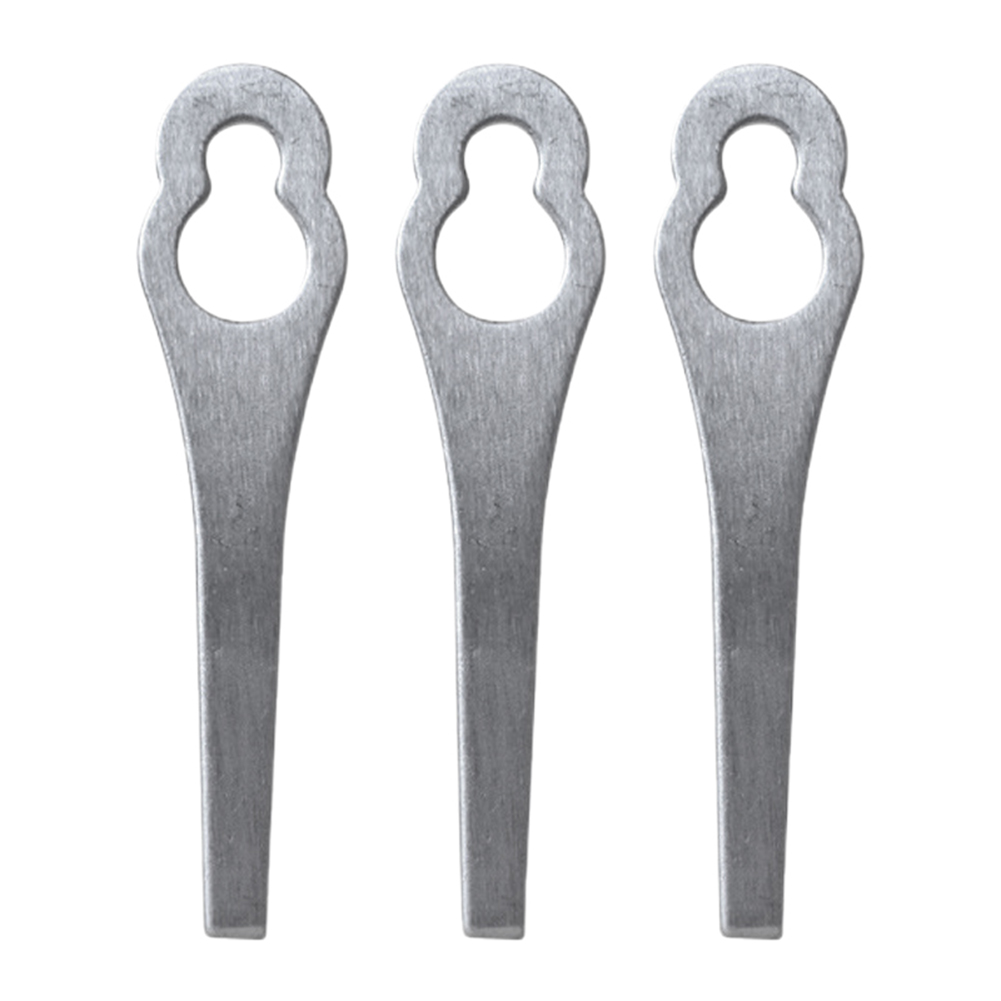 Cuchillas para cortacésped, cabezal de corte de césped de Metal, cuchillas para máquina cortadora de césped, accesorios para herramientas de jardinería, 15-2 uds.: Marrón