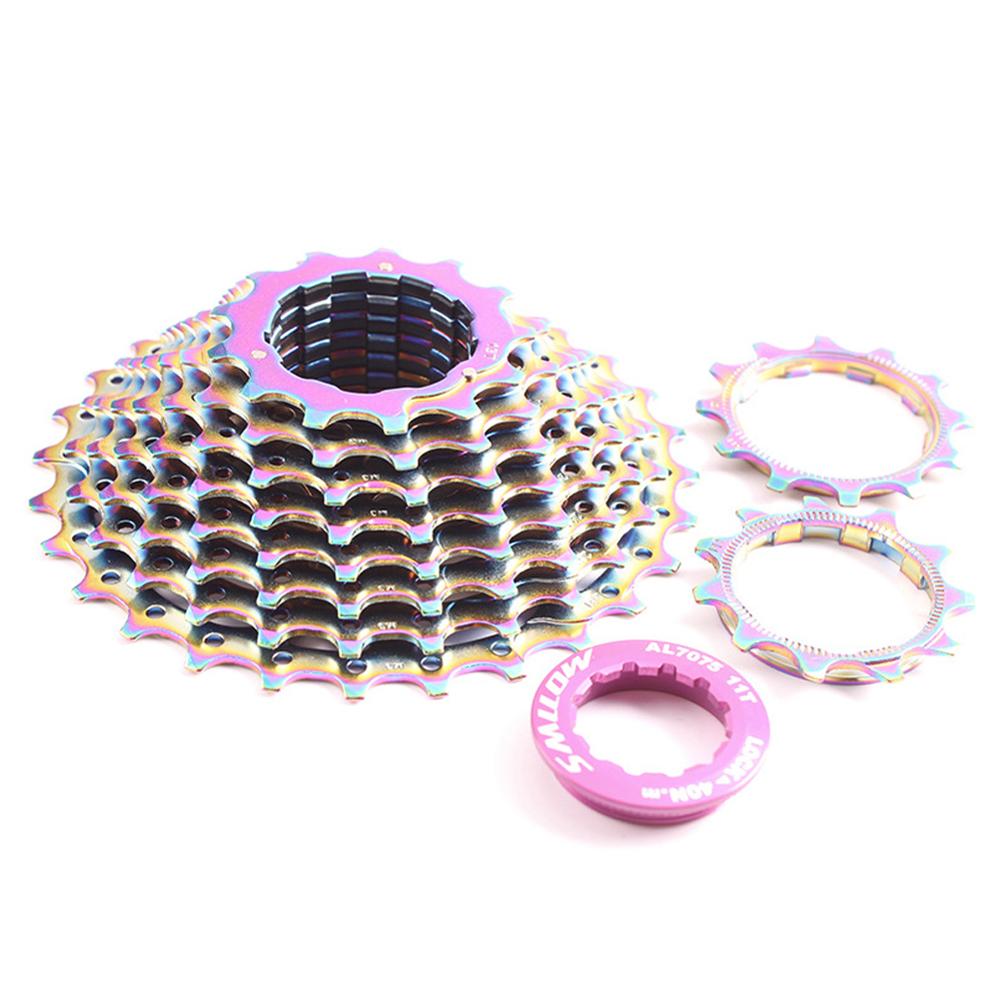9/10 Speed Bike Freewheel Rainbow Ultralight Freewheel 11-28T Road Bike Cassette Flywheel Bicycles Kit Bike Accessories