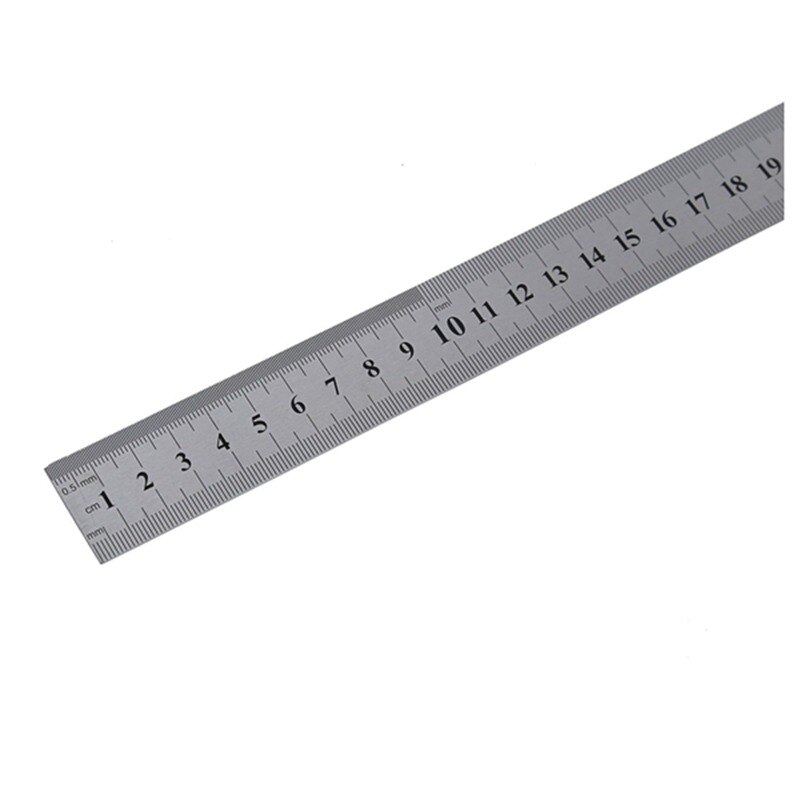 Régua reta de medição de metal inoxidável de 60cm