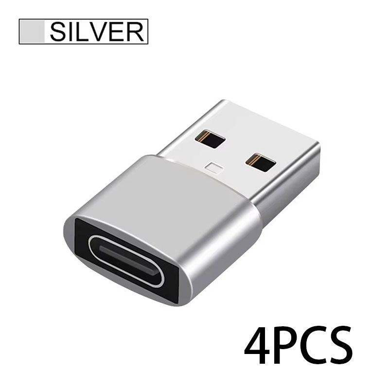 USB Male To USB C Adapter, USB To Type C Fast Charging/Transfer and OTG Function. Compatible with IPhone15 14 13 Plu: Orange