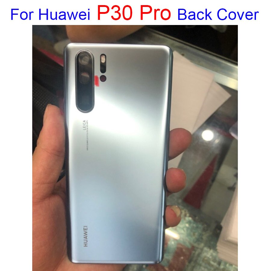 Original Für Huawei P30 Profi Zurück Batterie Glas Abdeckung Hinten Gehäbenutzen Tür fallen Für Huawei P30 Profi Batterie Abdeckung Mit kamera Objektiv