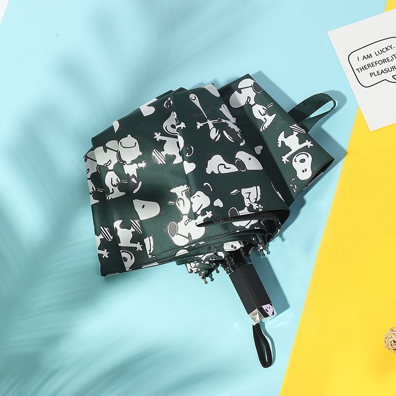 Hond Patroon Paraplu Pocket Paraplu Drie Vouwen Verse Party Honden Parasol Zonnige Regenachtige 4 Kleur Paraplu Vrouwen