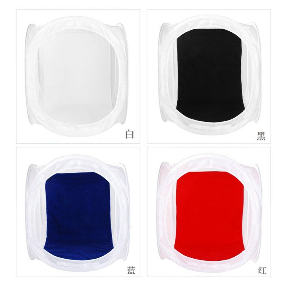 40cm/50cm/60cm/80cm Portable Foldable Studio Softbox Light Box Tent Photo Shooting Tent Softbox with 4 Backdrops