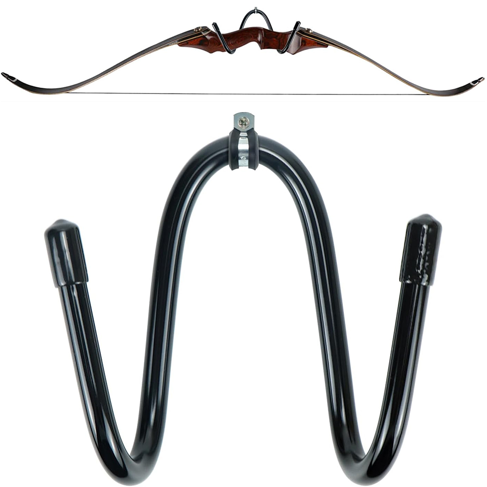 Bogen-Aufhänger-Display, flexibles Bogenschießen-Rack, Bogen-Wandhalterung, Wandhaken-Ständer für Ihren Bogen, Gummischutz und keine Kratzer