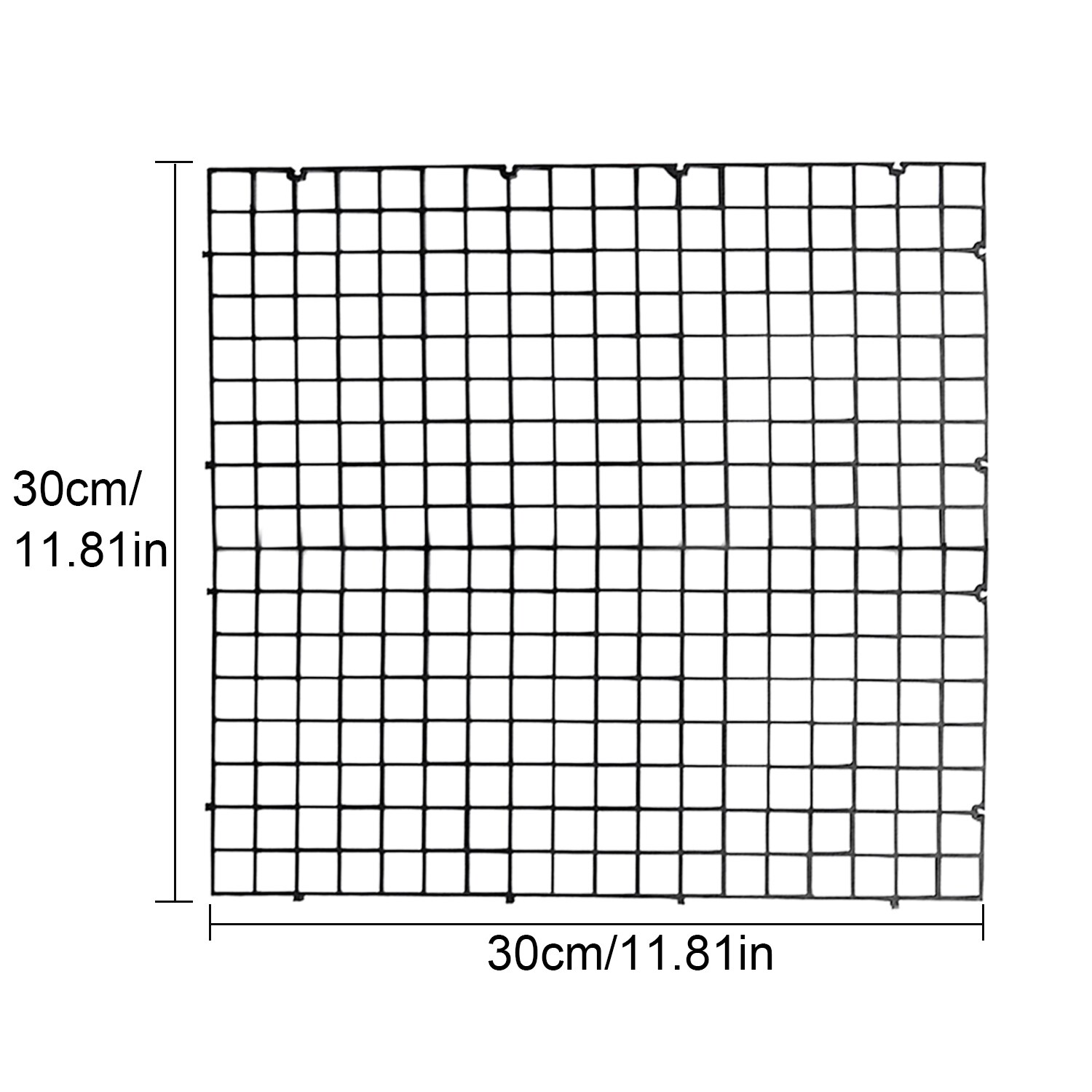 Akvarie akvarium plast adskillelse skillebræt yngel segregation avlsnet med 4 stk sugekopper 30 x 30cm