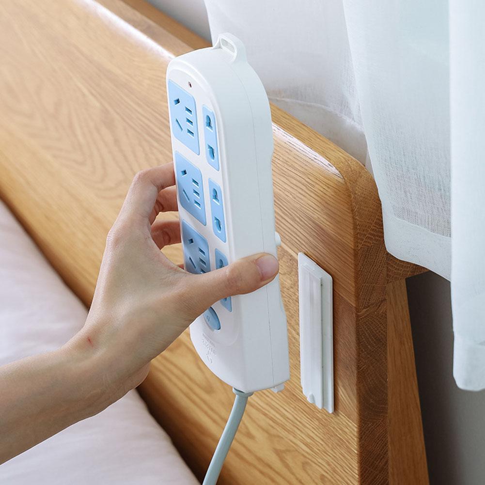 Power Strip Wire Management Socket Safety Tidy Organizer Wall Stick Holders Necessary Household Power Supply Board Gadgets