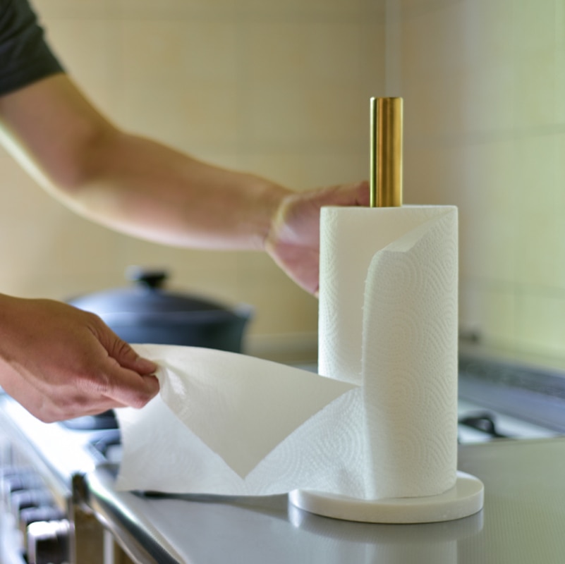 Desktop rack tissuepapirholder køkken rollmarble opbevaring forgyldt arrangør hylde hjem indretning toilet desktop håndklæde wy811