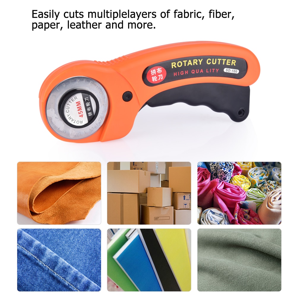 Rotary Cutter Skip Blade 45mm Leather Fabric Dressmaking Cutters Clip Art Paper Cutter Hobbycraft DIY Leather Craft Sewing Tools