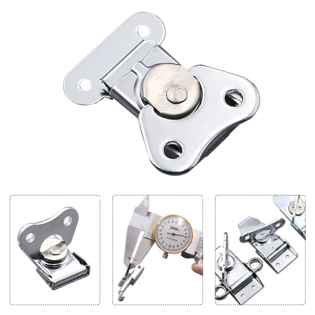 Loquet à torsion en fer boîte en bois, Mini emballage Durable maison avec étui de transport de gardien dessin de papillon chromage 4 pièces