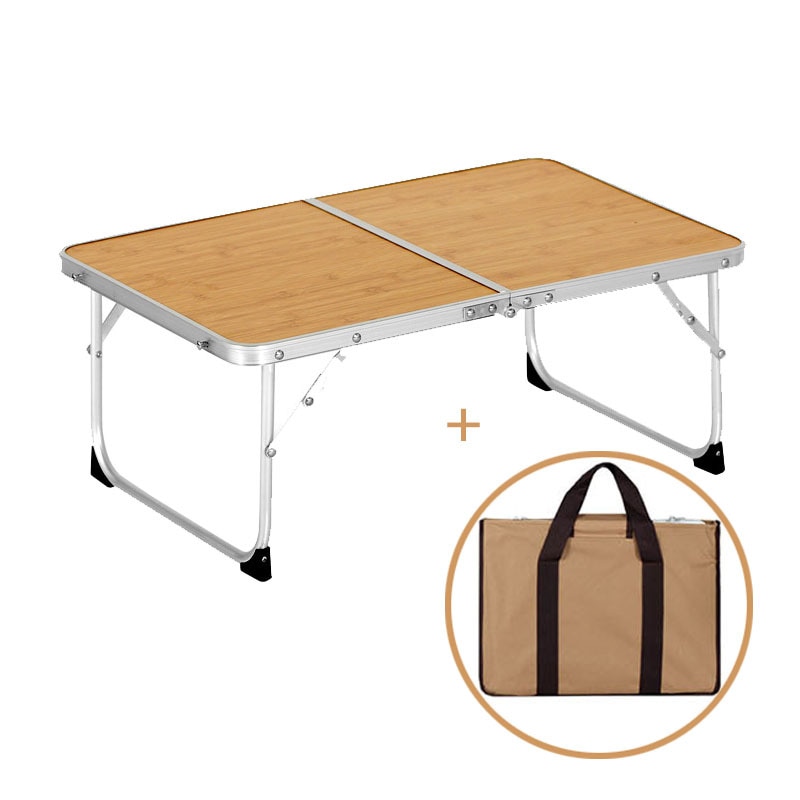 Bærbart udendørs bord aluminiumslegering udendørs foldemøbelsæt camping  l 25x w 60x h 40cm picnicbord holdbart bordskrivebord