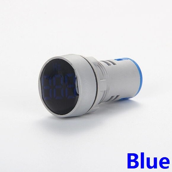 Pantalla LED de 22mm, medidor Digital Hertz de CA 20-500V, indicador redondo, pantalla de Panel de luz, LED rojo, amarillo, verde, azul y blanco