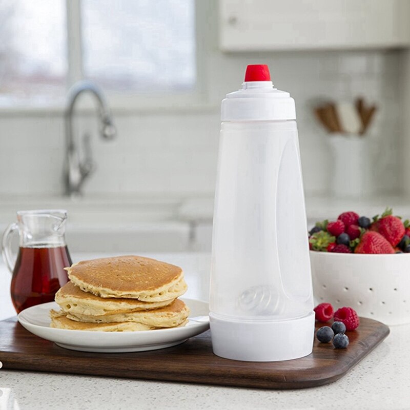 Hand Batter Dispenser Batter Mixer Cupcake Bottle Pancake Crepe Batter Dispenser Dessert Tray Plastic
