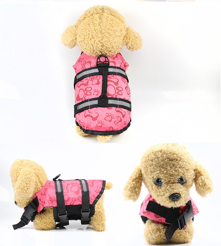 XS-XL Dog Life Jacket Rescue Swimming Wear Safety Clothes Vest Swimming Suit Outdoor Pet Dog Cat Float Doggy Life Jacket Vests