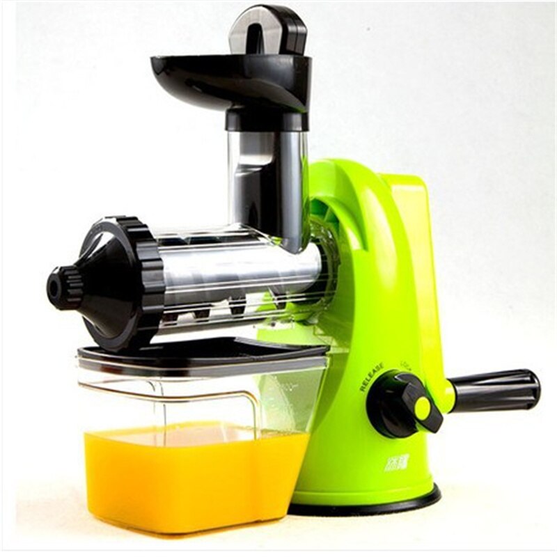 1pcs Manual Juicers Blend Fresh Health Juicer Machine Lemon Ice Cream Orange Extractor Machine Processors Kitchen Fruit Tools: green