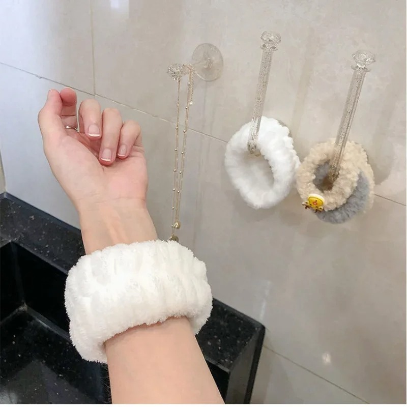 2 uds un par de bandas para lavar la cara y la muñeca absorben el agua pulsera para limpiar el sudor diadema manga a prueba de humedad protector de muñeca