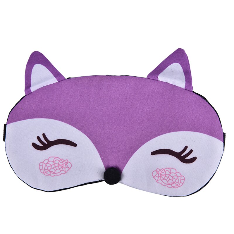 Baumwolle Fuchs Augenklappe Schlaf Augen Maske Eyeshade Travel Schlaf Maske Niedliche Auge Abdeckung Rest Auge Band Schlaf-beihilfen Kinder Auge augenbinden: Orange