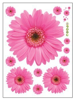 COVPAW® Muursticker Muursticker XXL Lotus Roze Bloemen Muurstickers Muurschildering Foto's Woonkamer Slaapkamer Deco