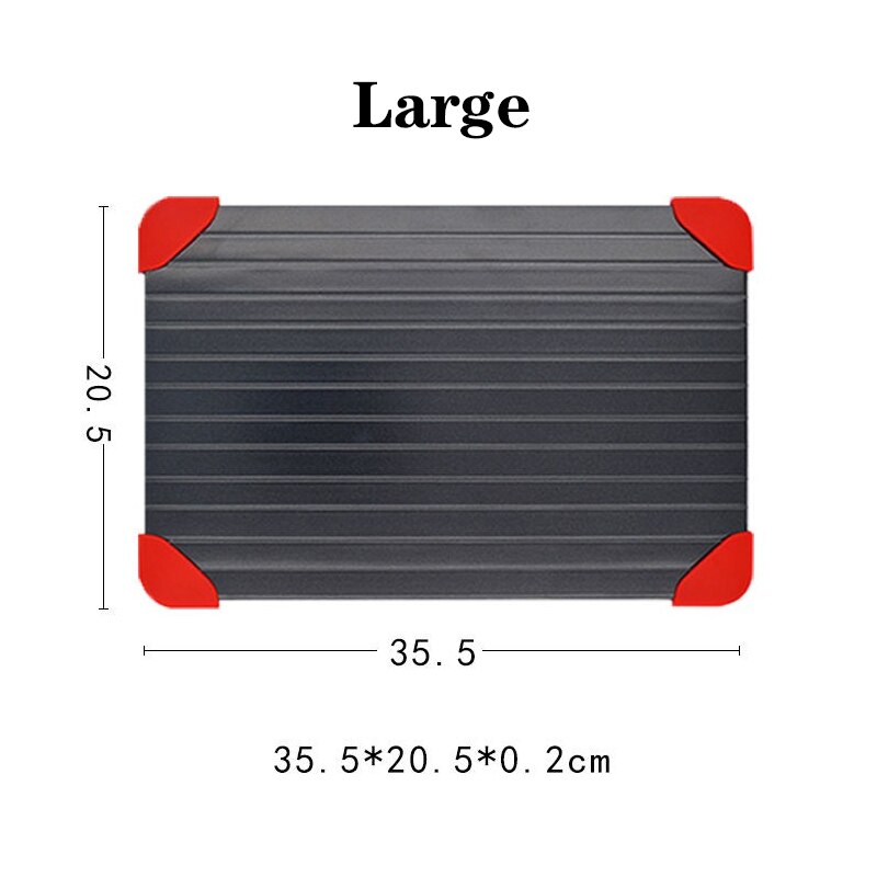 1 Pcs Ontdooien Lade Quick Ontdooien Voedsel Vlees Vis Zeevruchten Zeevruchten Fruit Quick Ontdooien Plaat Ontdooien Keuken Tool: Large