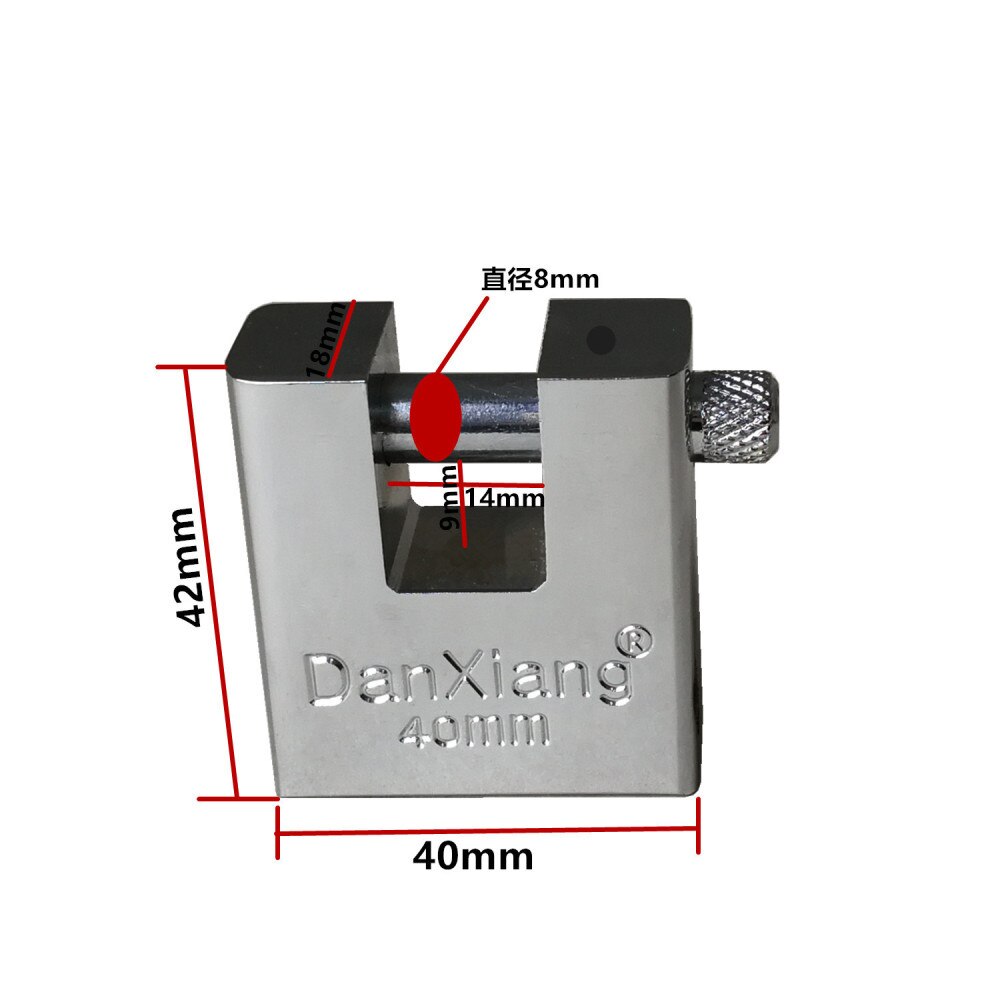 Top Security Container Garage Trailer Padlock Heavy Duty with 3 Keys: 40mm