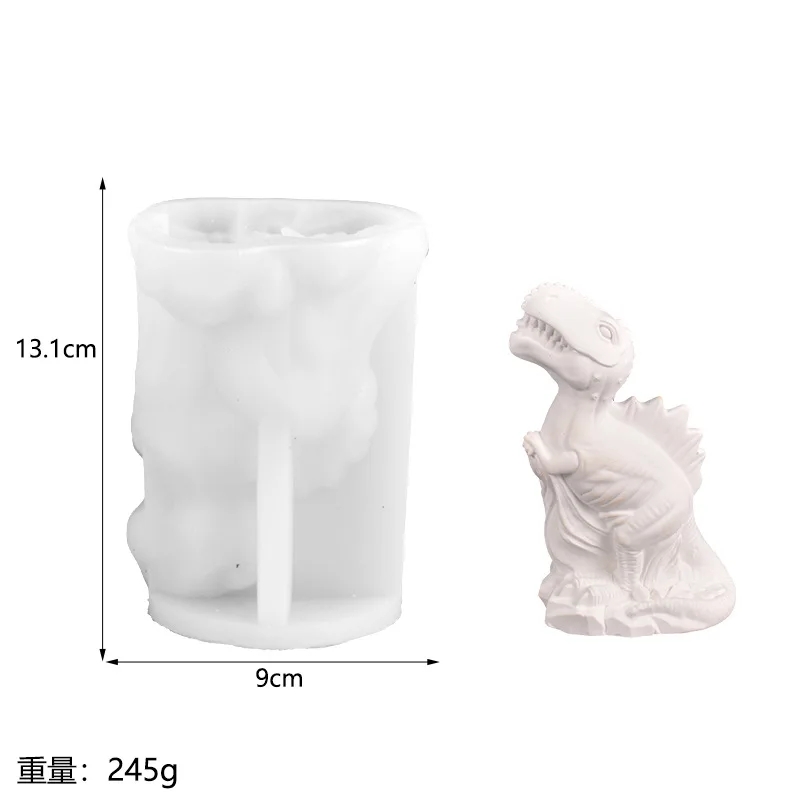 3D Cartoon Animal Candle Silicone Mold for Handmade Chocolate Decoration Gypsum Aromatherapy Soap Resin Candle Silicone Mould: light green