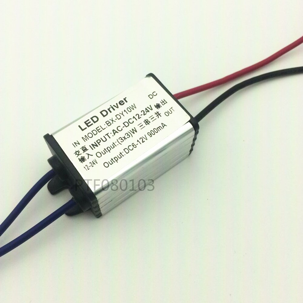 DC 12-24 V 10 w waterdichte LED Driver Waterdichte IP67 Output DC 6-12 V 900 mA Voeding Voor LED light