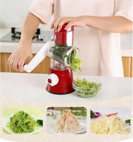 Edelstahl Dreh Gemüse Käse Cutter Waschbar Reibe Schneidemaschine Schredder Mühle Vertauschen Edelstahl Trommeln