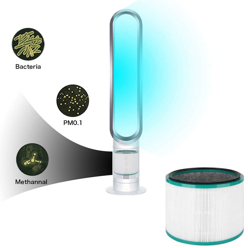 2 kpl korvaava hepa -suodatin dyson pure cool link  dp01, dp02: lle ja dyson pure + cool link  hp01, hp02,  -osalle