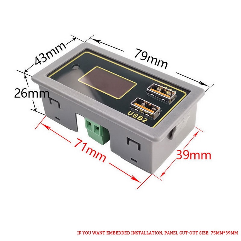 ZK-BC 4.5-32v 12v 24v Lead-acid lithium battery Voltmeter ammeter 18650 capacity tester battery monitor USB quick charger QC3.0