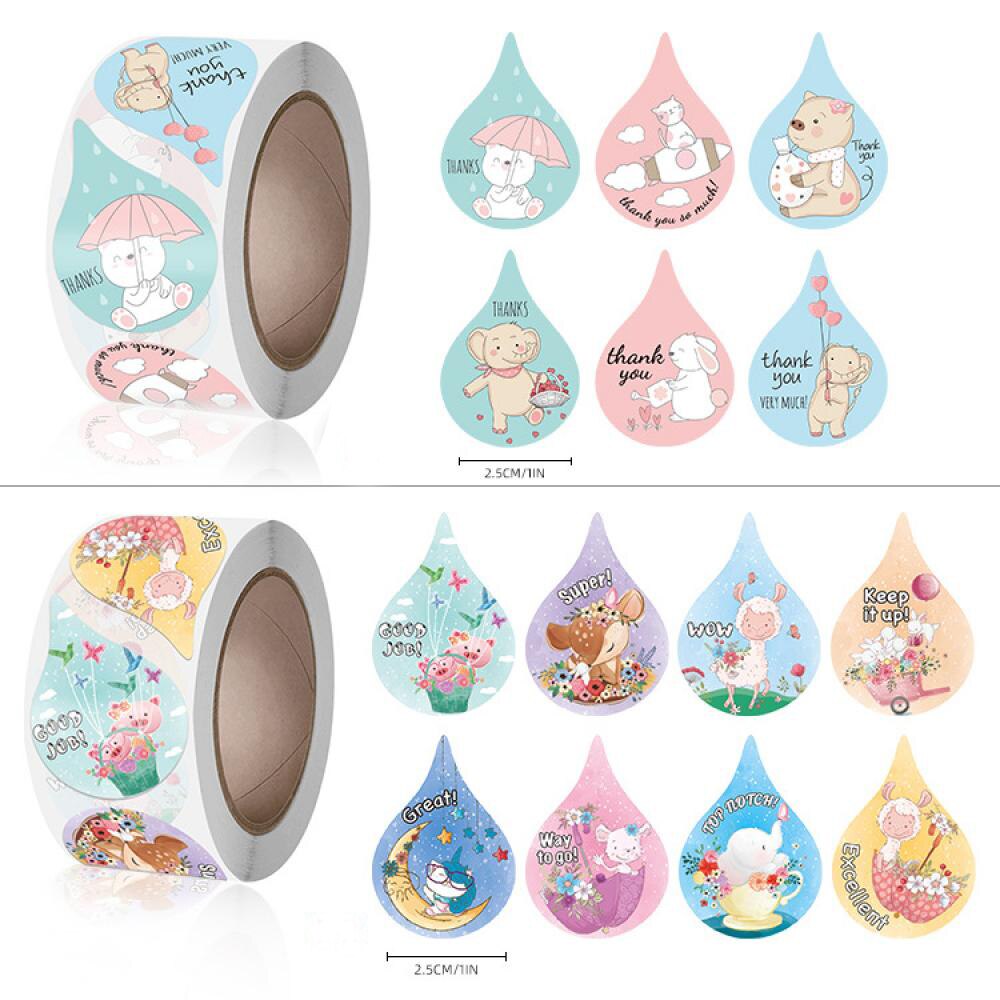 500Pcs Children's Stickers Reward Sticker for Kids At School Cute Papeleria Labels Encourage Decoration Sticker Stationery Store